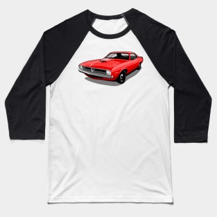 1970 Plymouth Barracuda in Tor Red Baseball T-Shirt